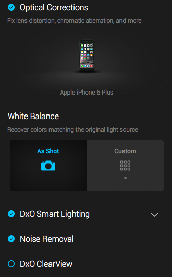 DxO OpticsPro for Photos